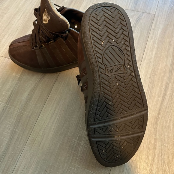 Men's K-Swiss Brown Suede Sneakers, Size 9 - Picture 4 of 10
